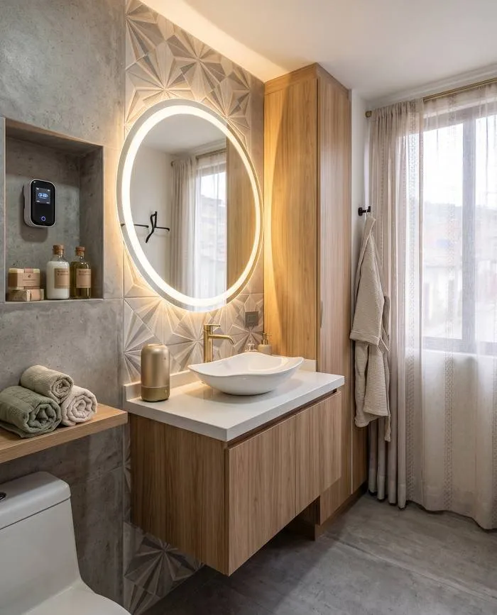 Bathroom of the private apartment in Paipa